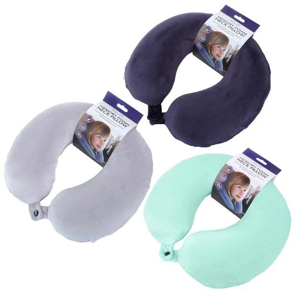 Memory Foam Travel Neck Pillow - Image 3