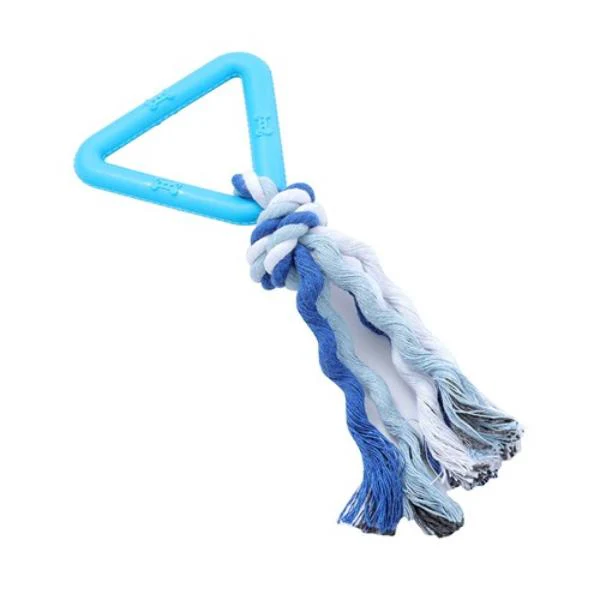 Triangle TPR Rope Pet Toy - 17cm x 1.6cm - Image 2