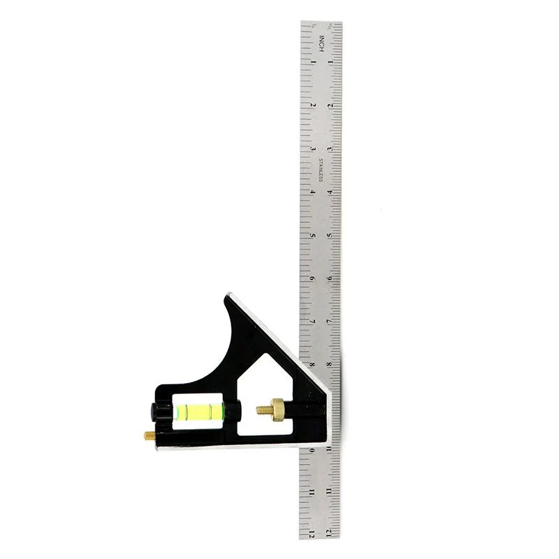 Try Square With Spirit Level - 30cm - Image 4