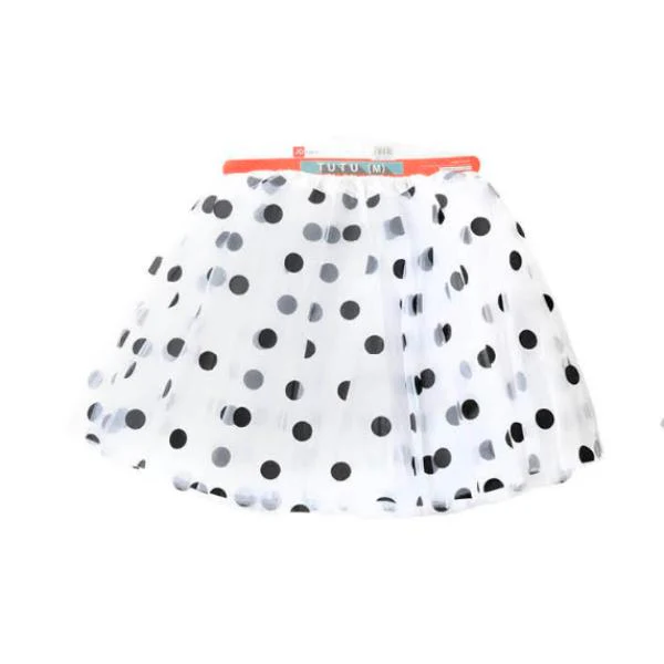 Black & White Polka Dot Dalmation Tutu - Medium