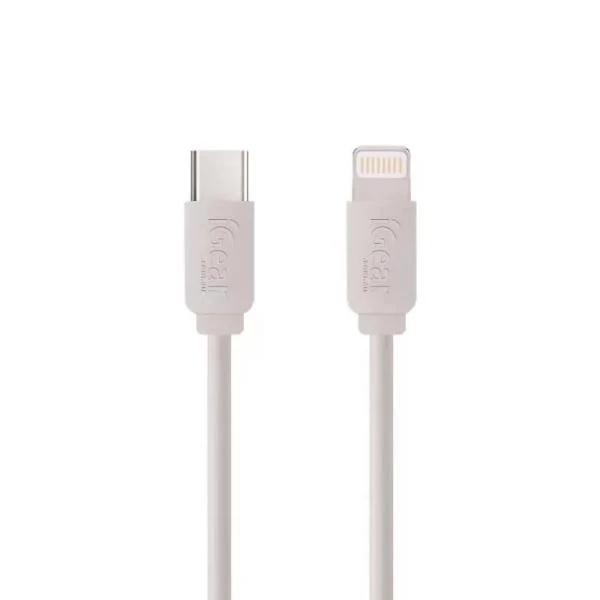 White Type C To iPhone / iPad Sync Cable Charger - 100cm