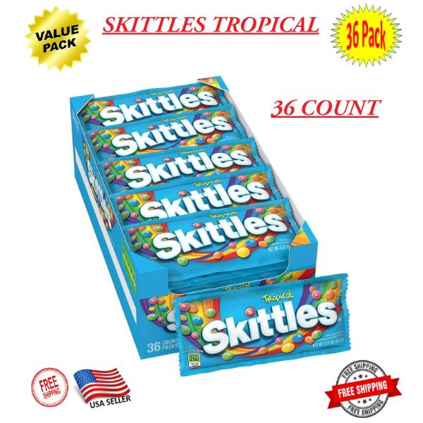 Tropical Rainbow Candy Skittles - 61g - Image 3