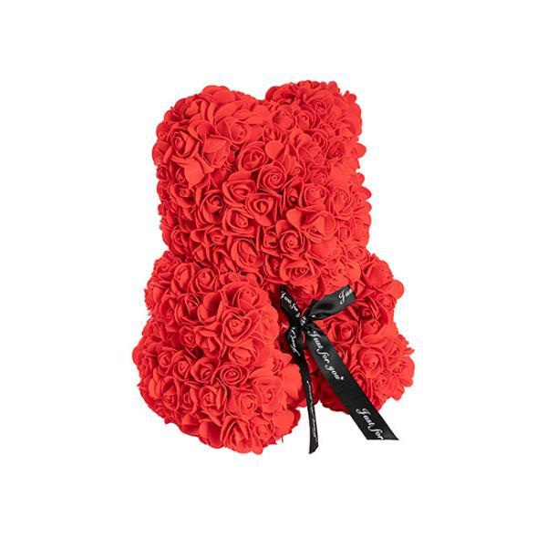 Valentines Rose Bear In Box - 35cm