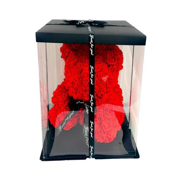 Valentines Rose Bear In Box - 35cm - Image 6