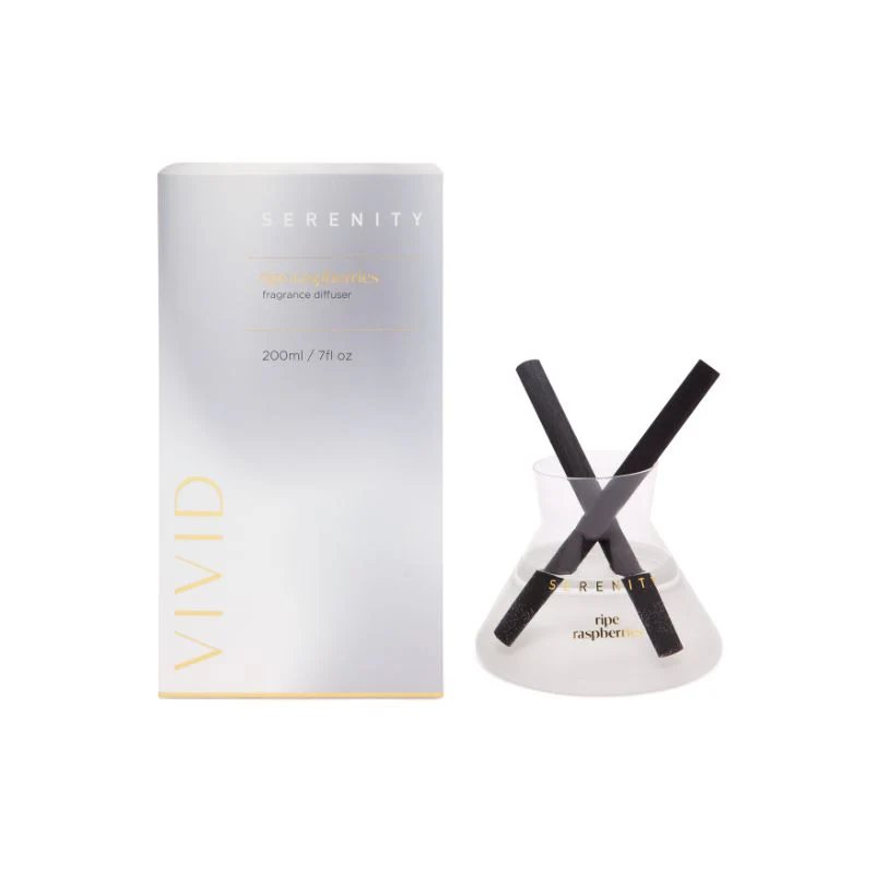 Serenity Vivid Ripe Raspberries Fragrance Reed Diffuser - 200ml