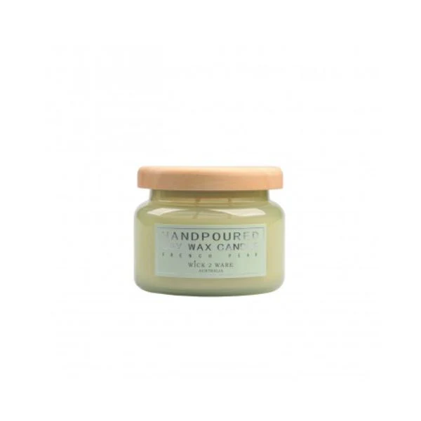 Wick2Ware French Pear Hand Poured Soy Wax Candle Jar - 260g