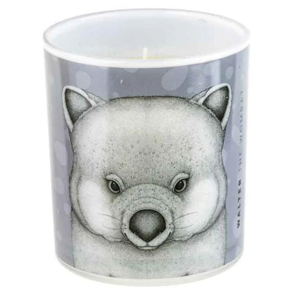 Water The Wombat Candle - 10cm x 12.5cm