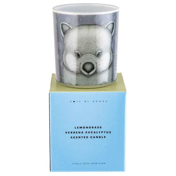 Water The Wombat Candle - 10cm x 12.5cm - Image 2