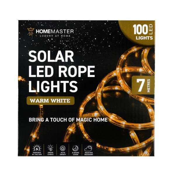 Warm White Led Solar Rope Light - 700cm