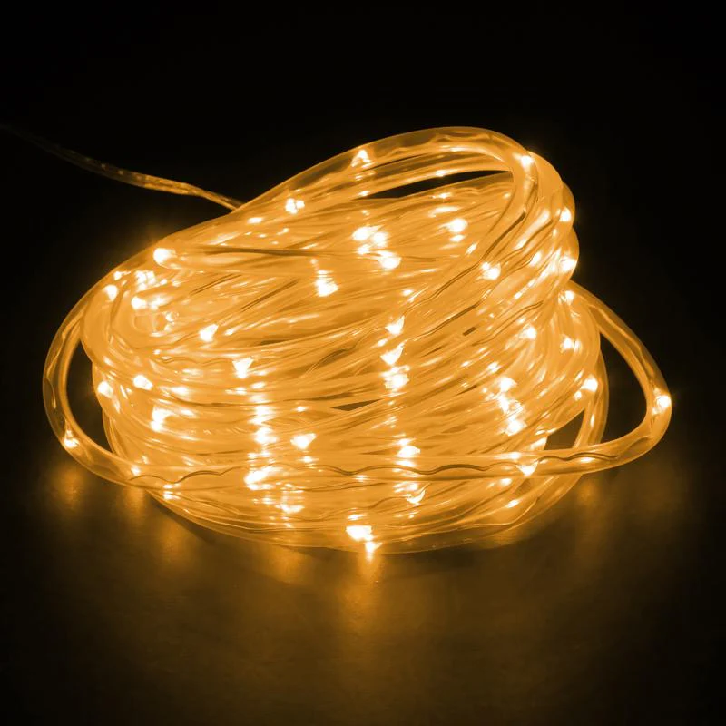 Warm White Led Solar Rope Light - 700cm - Image 4
