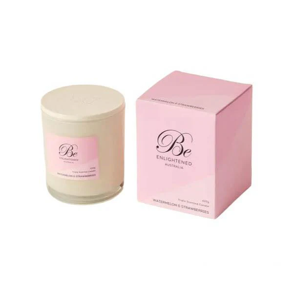 Watermelon And Strawberries Triple Scented Candle - 420g