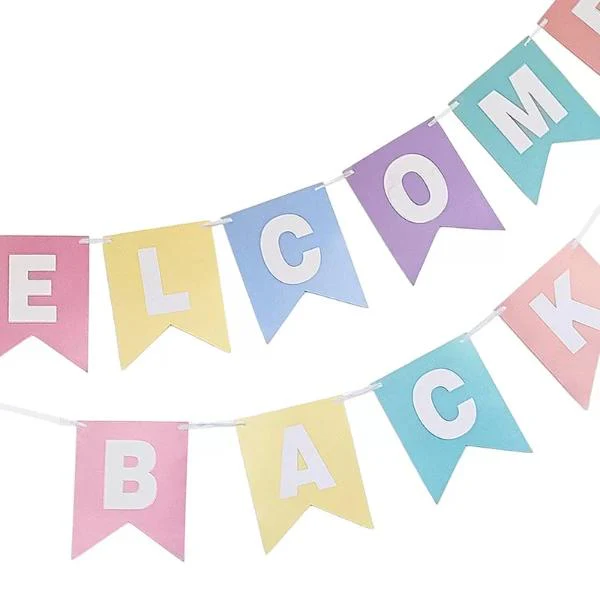 Colourful Welcome Back Banner - 250cm - Image 2