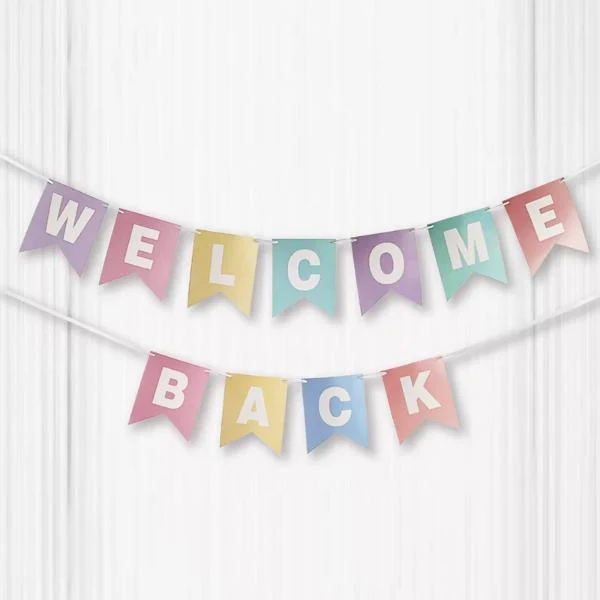 Colourful Welcome Back Banner - 250cm - Image 5