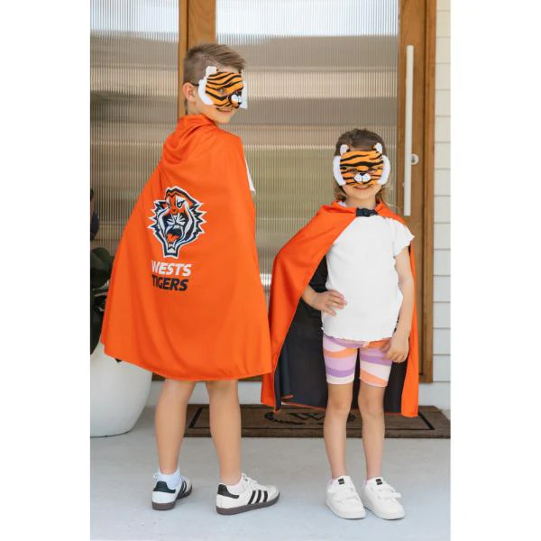 Wests Tigers Youth Hero Supporter Cape - Image 2