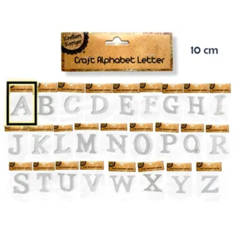 White Alphabet Letter A - 10cm