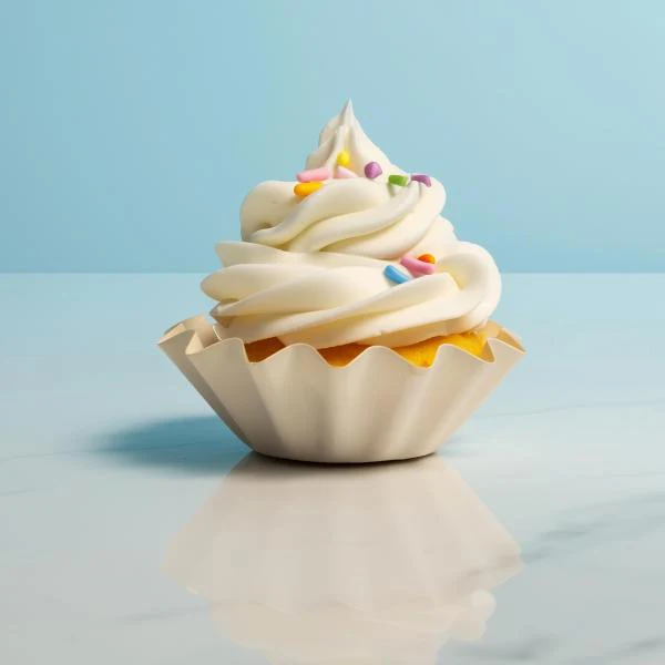24 Pack White Blook Baking Cups - Image 5