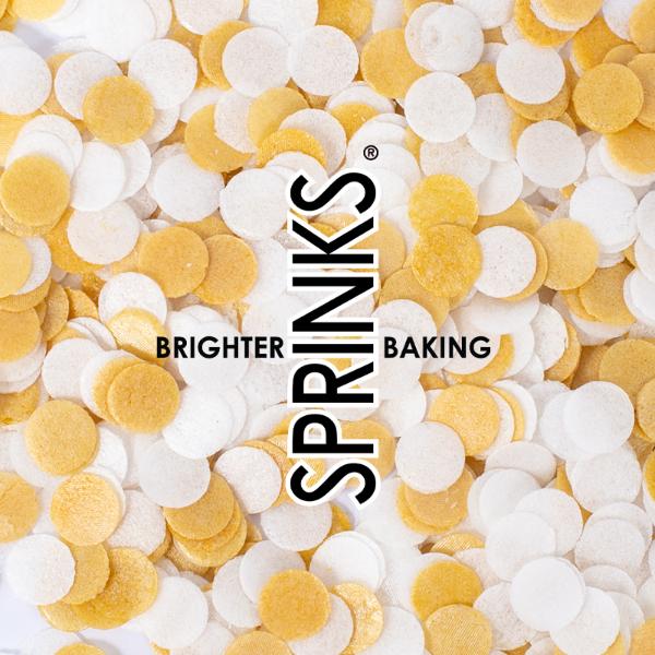 Sprinks White & Gold Wafer Decorations - 9g - Image 4