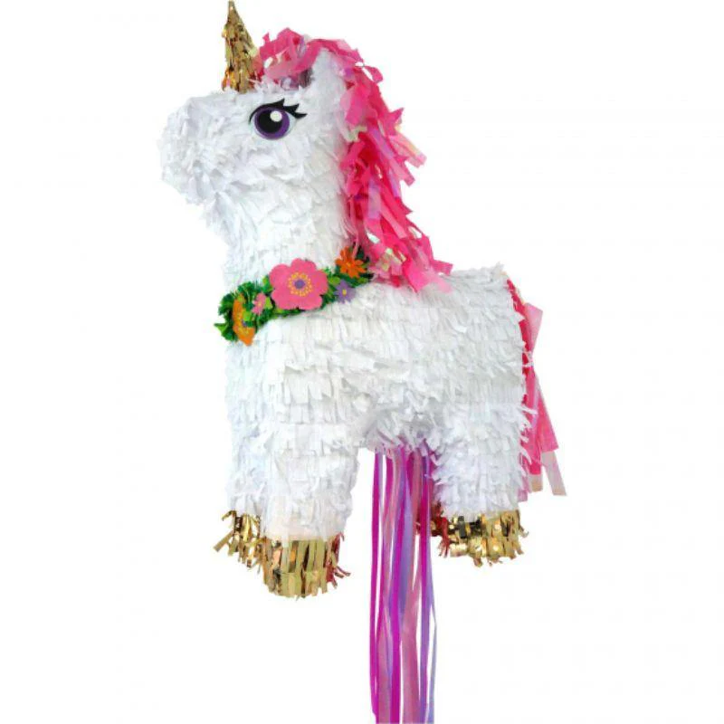 White Magical Unicorn Pinata - 25cm x 50cm