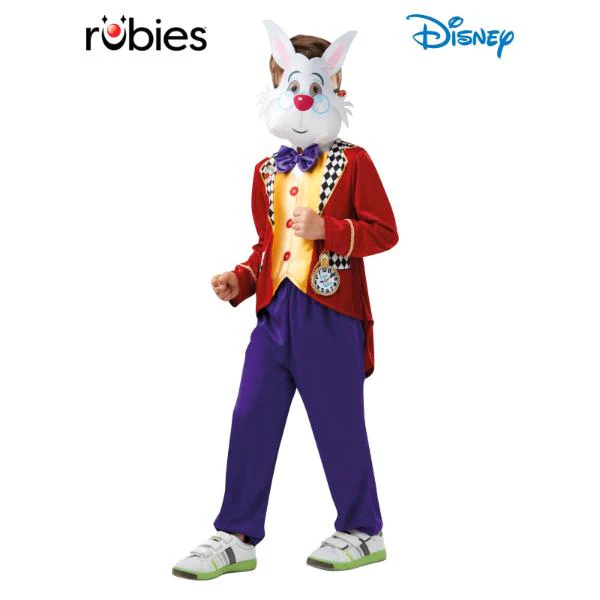 White Rabbit Alice In Wonderland Kids Costume - Size 7 - 8 Years