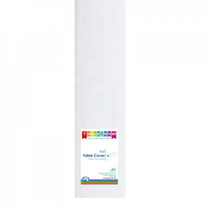 White Tablecover Roll - 1.2m x 30m