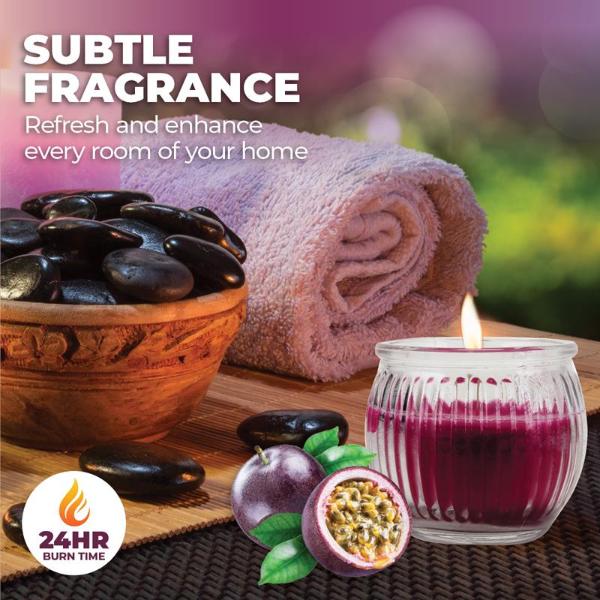 Candle Glasslight Scented 6.5cm Wild Passion Fruit - Image 2