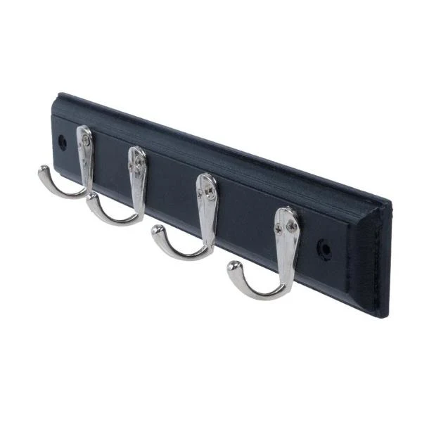 4 Metal Hooks Woodboard - 4cm x 22cm - Image 4