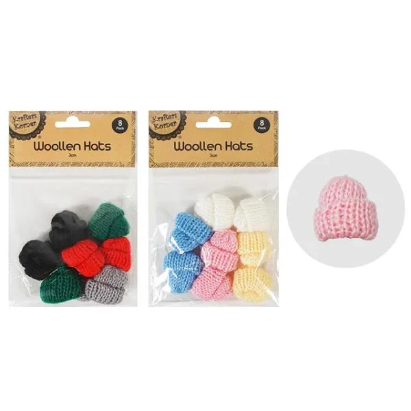 Multicolour Woolen Hats - 3cm