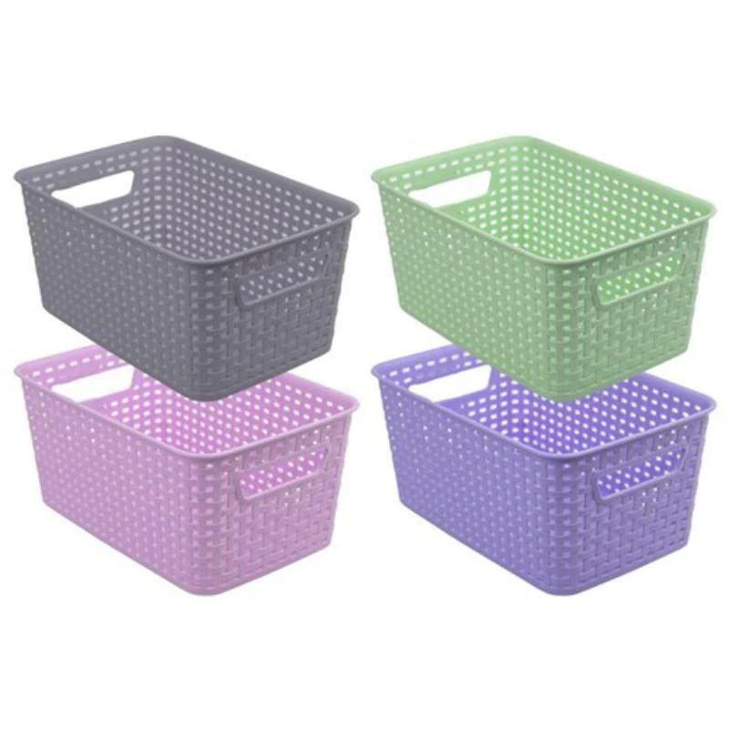 Woven Storage Basket - 18.5cm x 28cm x 13cm