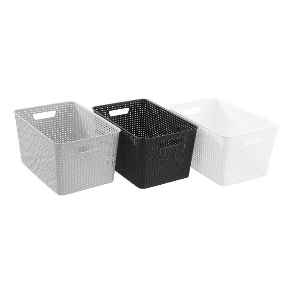 Boxsweden Woven Storage Basket - 41.5cm x 28.5cm x 22cm