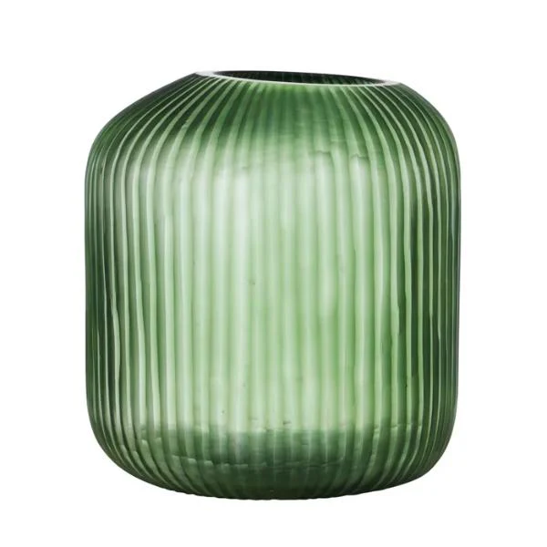 Green Xavier Glass Vase - 23cm x 26cm