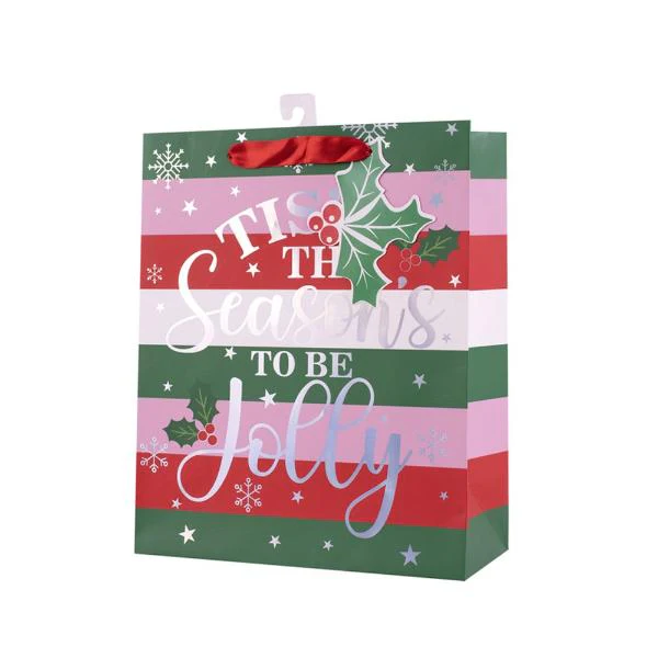 X Large Tis The Season Gift Bag - 30cm x 44cm x 12cm