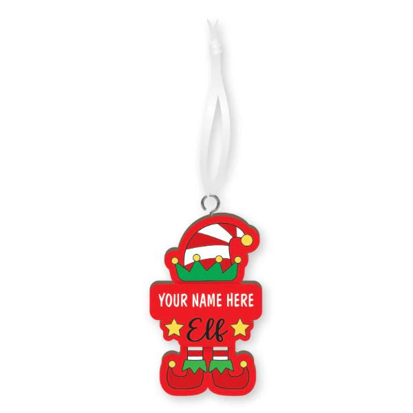 XMAS HANDMADE WOOD ORNAMENT - BLANK ELF
