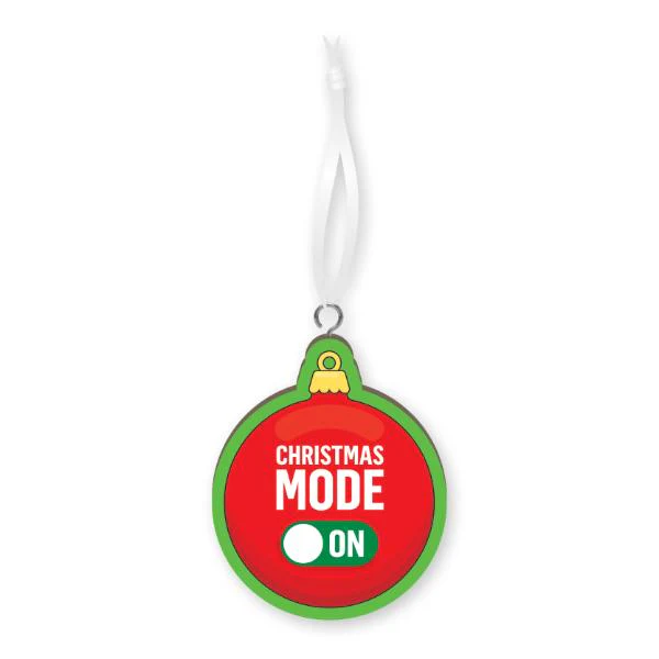 XMAS HANDMADE WOOD ORNAMENT - CHRISTMAS MODE ON