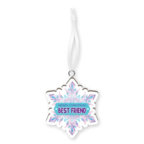XMAS HANDMADE WOOD ORNAMENT - SPECIAL FRIEND