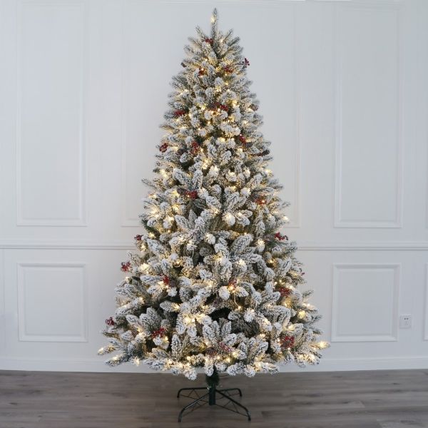Christmas Tree With Snow Bullet Tips - 180cm - Image 2